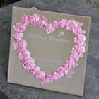 ミラー　ハート　ピンク