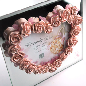 フォトフレーム　ローズ小　ピンク