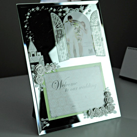 フォトフレーム　ローズ大　ホワイト