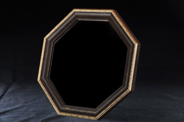 ミラー　風水ミラー　ブラウン　イメージ