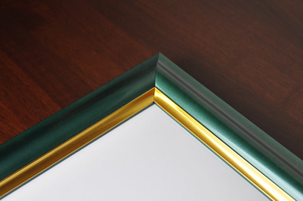 ミラー　フレーム　グリーンパール　イメージ