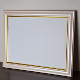 ミラー　フレーム　ピンクパール