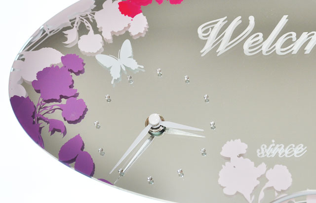 置き掛け兼用ミラークロック　イメージ