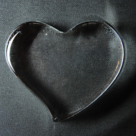 ペーパーウェイト　ハート