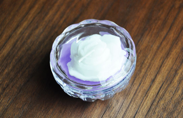 アクセサリー入れ　ローズキャンドル　パープル イメージ