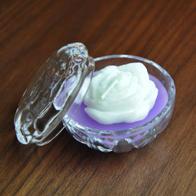 ローズキャンドル　パープル