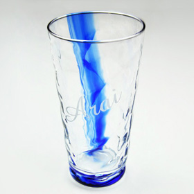 グラス　タンブラー　ブルーライン