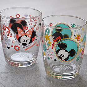 ミッキー＆ミニー ペアグラス