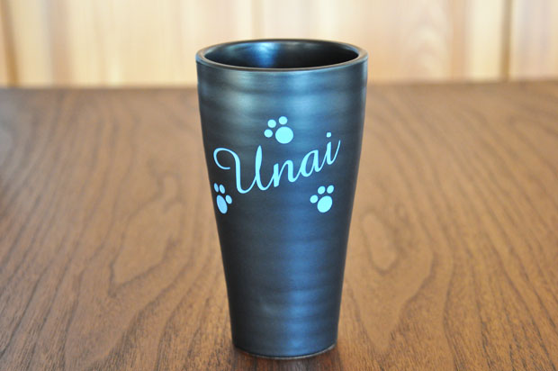 陶器　タンブラー　ブラック　イメージ