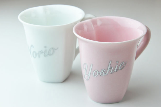 陶器　ハートマグ　ペア　イメージ