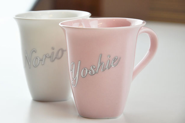 陶器　ハートマグ　ペア　イメージ