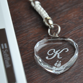 アクセサリー　ハートストラップ